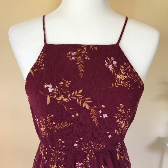 Forever 21 - Red Floral Halter Dress - Picture 3 of 7